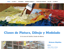 Tablet Screenshot of clasesdepintura.com.mx